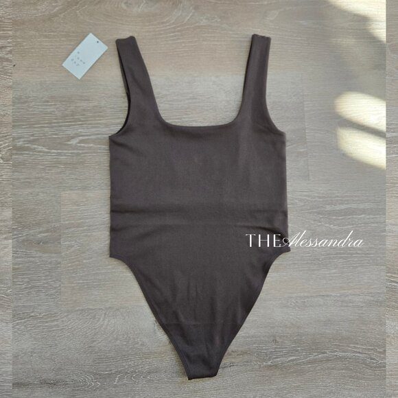Women's Seamless Tank Bodysuit Light Brown A New Day Size Small New With Tags - Picture 11 of 17